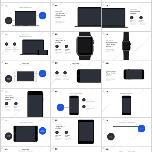 深浅双排版PPT图片模板BUILD PowerPoint Presentation Template (Light)