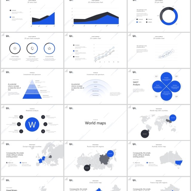 深浅双排版PPT图片模板BUILD PowerPoint Presentation Template (Light)