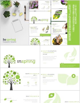 创意图形占位符PPT工作模板版式设计Inspring Powerpoint Template