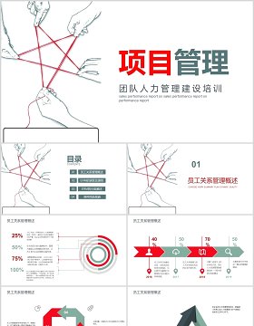 团队人力管理建设项目管理培训PPT模板