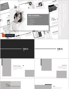 简约产品项目展示工作通用PPT模板版式设计Redo Powerpoint Template