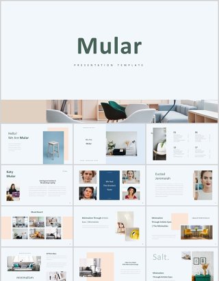 室内设计PPT图片版式排版模板Mular Powerpoint Template