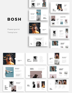 图片排版版式PPT模板BOSH Powerpoint Template