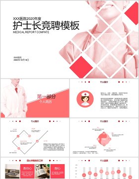 简约护士长岗位竞聘PPT模板