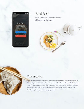 食品美食用户界面模板Food Feed UI Template